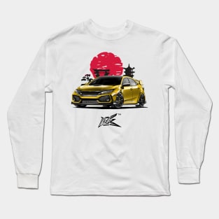 honda civic typeR fk yellow Long Sleeve T-Shirt